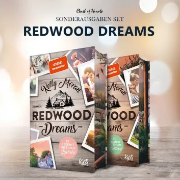 Humorvoll, emotional und sexy – Liebesgeschichten zum Wohlfühlen: Redwood - Set 2 (enthält Band 4-5) von Kelly Moran mit Farbschnitt. 🥰