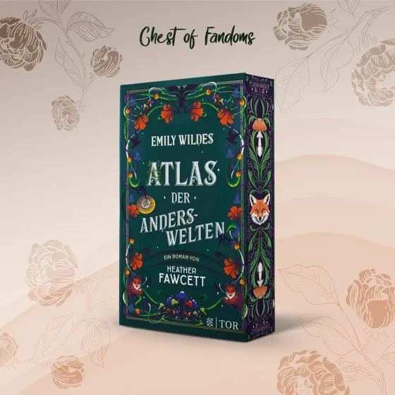 "Emily Wildes Atlas der Anderswelten" - das zweite Fantasy-Abenteuer der Feenforscherin von Heather Fawcetts mit Farbschnitt von Pixicold. 🧚‍♂️