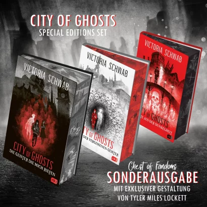 Das "City of Ghosts" - Set von V. E. Schwab enthält "Die Geister, die mich riefen", "Im Reich der vergessenen Geister" und "Der Bote aus der Dunkelheit". 👻