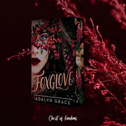 "Foxglove – Das Begehren des Todes" von Adalyn Grace. Sonderausgabe mit Farbschnitt von Pixiecold - Band 2 der Fantasy-Trilogie. 🦊
