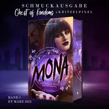 „Mona - Und täglich grüßt der Erzdämon“ von I. B. Zimmermann - für alle Fans von romantischen Fantasy Büchern mit einer ordentlichen Portion Humor.