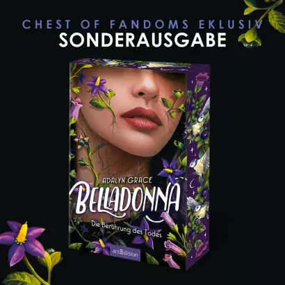 "Belladonna – Die Berührung des Todes" - Band 1 der romantischen Fantasy-Trilogie Belladonna von Adalyn Grace mit exklusivem Farbschnitt von Pixiecold.