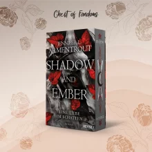 "Shadow and Ember – Eine Liebe im Schatten" - der 1. Band der Fantasy-Reihe von Jennifer L. Armentrout mit exklusivem Farbschnitt und Charakterkarte. 🫂