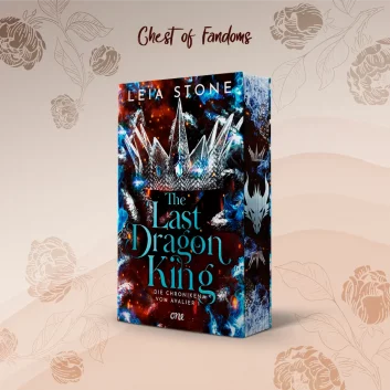 Die TikTok-Romantasy-Sensation "The Last Dragon King - Die Chroniken von Avalier 1" von Leia Stone mit EXKLUSIVEM Farbschnitt von Giessel Design. 🐉