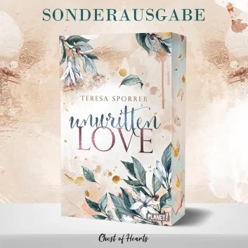 Humorvolle Enemies-to-Lovers-Romance: "Unwritten Love" - Sonderausgabe der Autorin Teresa Sporrer mit exklusivem Farbschnitt.