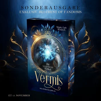 "Vermis" - Der fantastische erste Band der Vermis Trilogie von Marie-Luis Rönisch mit exklusivem Farbschnitt von Giessel Design. 🧠