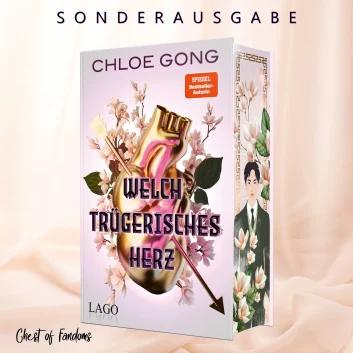 "Welch trügerisches Herz" - Band 2 der düsteren Romance-Reihe -"Welch trügerisches Glück" von Chloe Gong mit exklusivem Farbschnitt von Giessel Design.